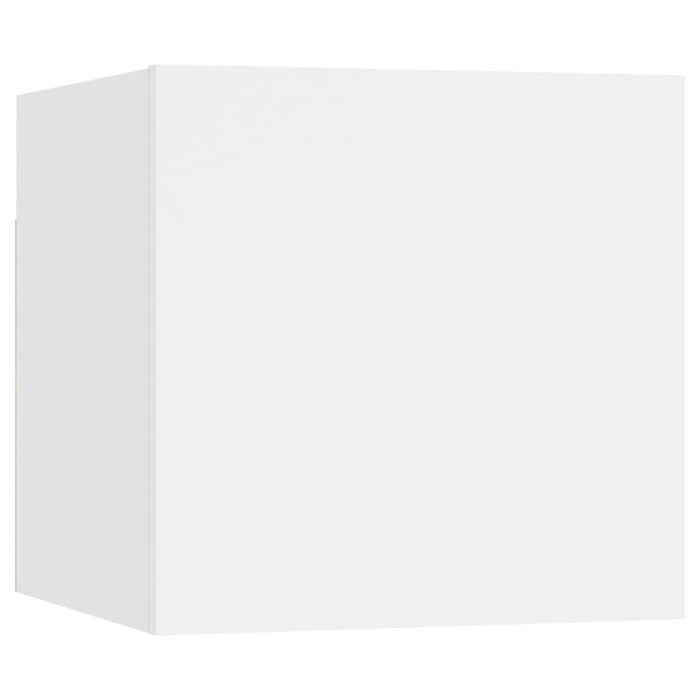 Set di mobili mobile credenza TV televisione soggiorno camera da letto soggiorno 6 pezzi pannelli in MDF bianco 02_0025004