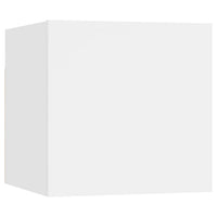 Set Mobili Porta TV 8 pz Bianco in Legno Multistrato