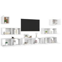 Set Mobile TV 7 pz Bianco in Truciolato cod mxl 33970