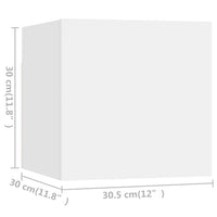 Set Mobili Porta TV 6 pz Bianco in Legno Multistrato 3078720