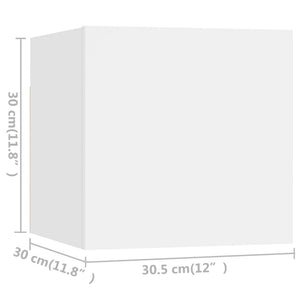 Set Mobili Porta TV 6 pz Bianco in Legno Multistrato 3078720