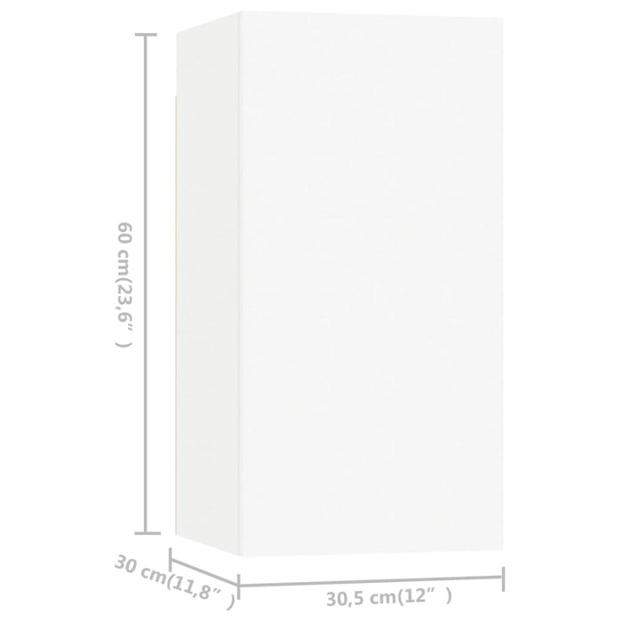 Set Mobile TV 4 pz Bianco in Truciolato cod mxl 7038