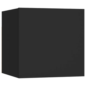 Set di Mobili Porta TV 6 pz-Set di 6 Credenza per TV Nero in Legno Multistrato 916425