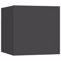Armadietti a Parete per TV 8 pz Grigi 30,5x30x30 cm cod mxl 7934