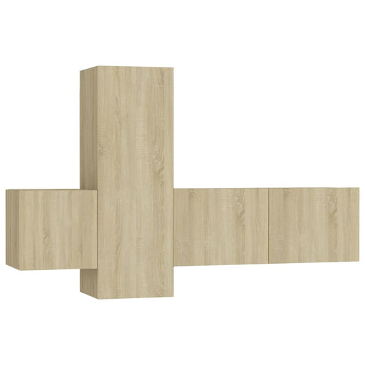 Set Porta TV 3 pz Rovere Sonoma in Truciolato cod mxl 12970