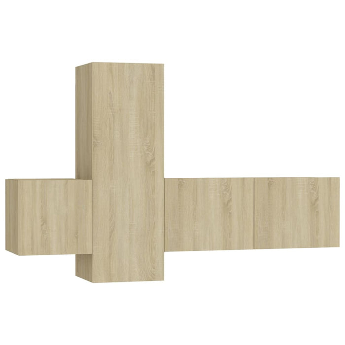 Set Porta TV 3 pz Rovere Sonoma in Truciolato cod mxl 12970