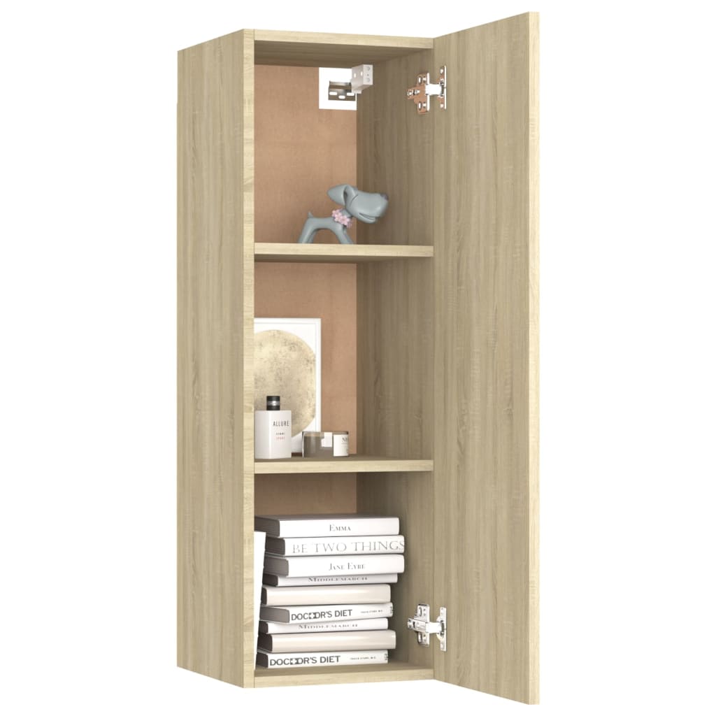 Set di Mobili Porta TV 8 pz Rovere Sonoma in Legno Multistrato 3078985