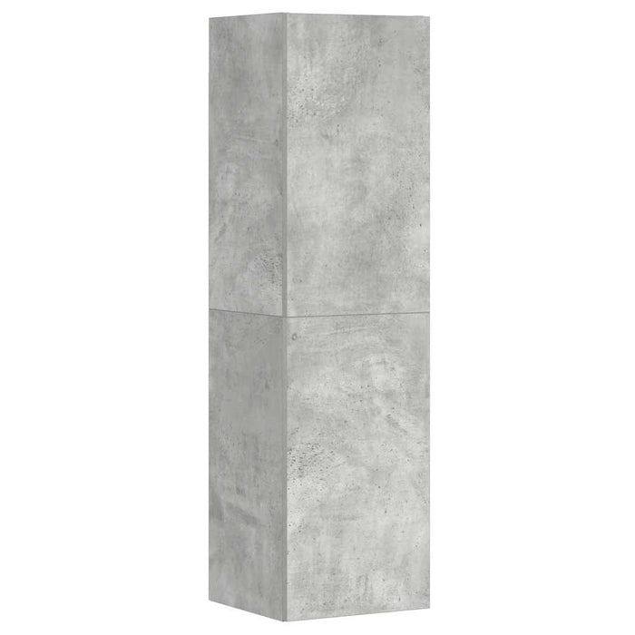 Set di Mobili Porta TV 3 pz-Set di 3 Credenza per TV Grigio Cemento in Legno Multistrato 864272