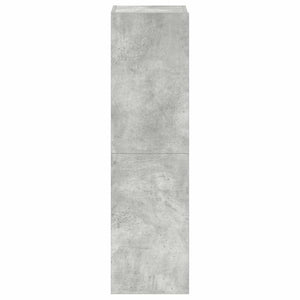 Set di Mobili Porta TV 3 pz-Set di 3 Credenza per TV Grigio Cemento in Legno Multistrato 864272