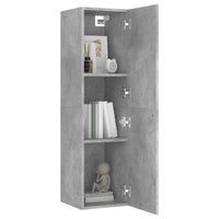 Set di Mobili Porta TV 6 pz Grigio Cemento in Legno Multistrato 3079084