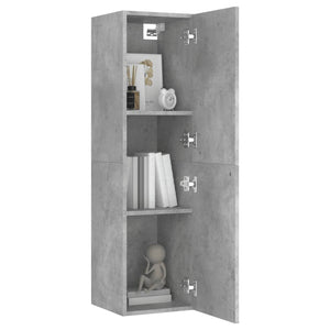 Set di Mobili Porta TV 4 pz Grigio Cemento in Legno Multistrato 3079087