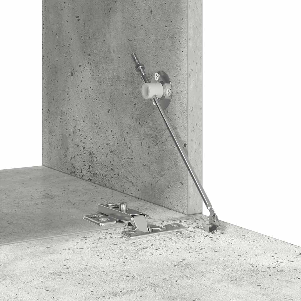 Set di Mobili Porta TV 6 pz Grigio Cemento in Legno Multistrato 3079099