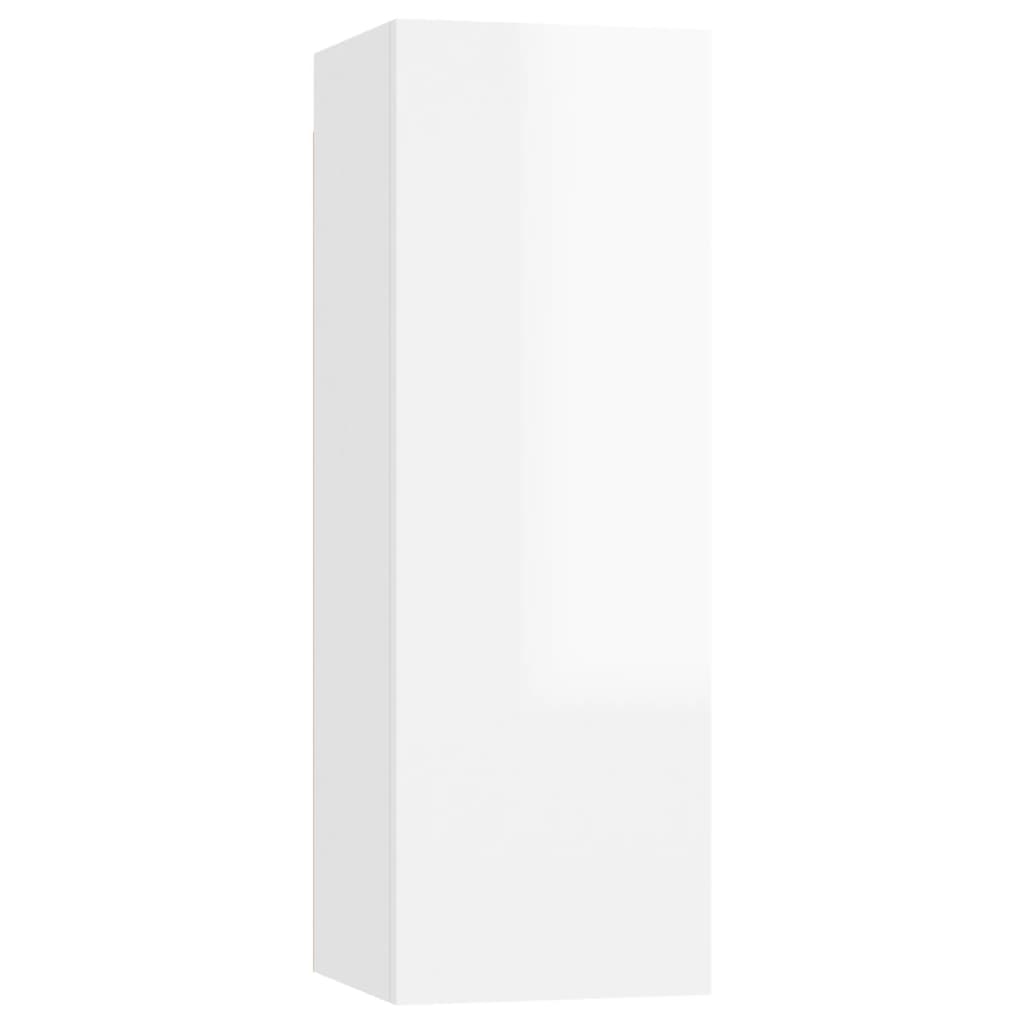 Set Mobile TV 3 pz Bianco Lucido in Truciolato cod mxl 13458