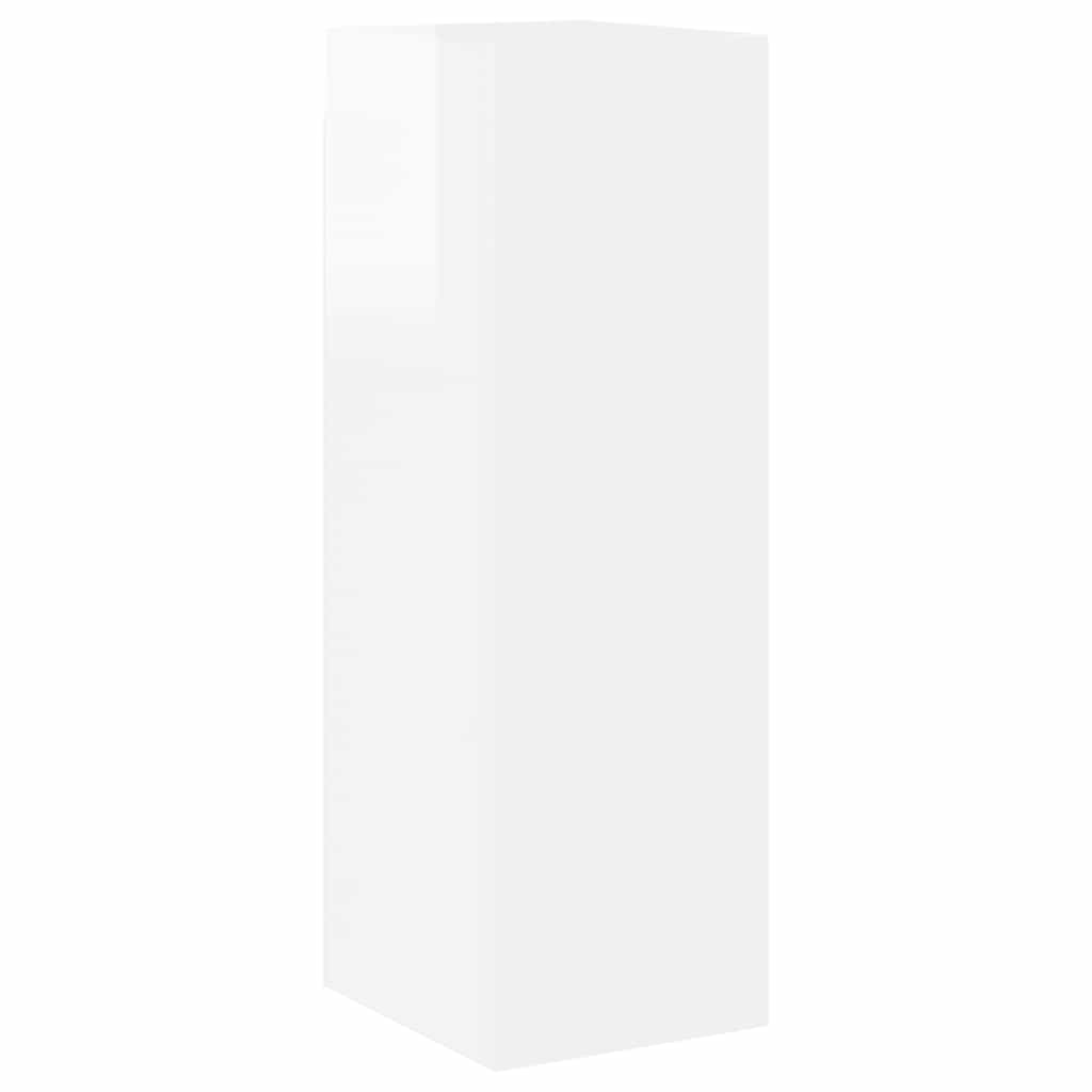 Set di Mobili Porta TV 6 pz Bianco Lucido in Legno Multistrato 3079329