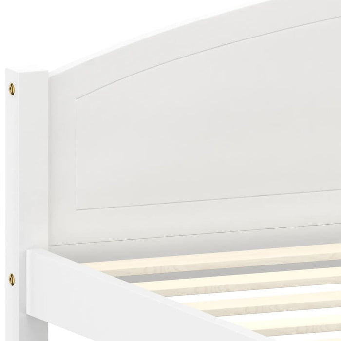 Giroletto senza Materasso Bianco 140x200 cm in Legno di Pino