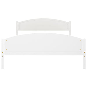 Giroletto senza Materasso Bianco 160x200 cm in Legno di Pino 322035