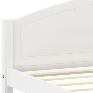 Giroletto senza Materasso Bianco 160x200 cm in Legno di Pino 322035