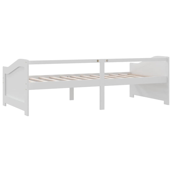 Divano Letto a 3 Posti Bianco Legno Massello di Pino 90x200cm 322165