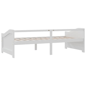 Divano Letto a 3 Posti-Sofa Letto 3 Posti-Daybed Bianco Legno Massello di Pino 90x200cm