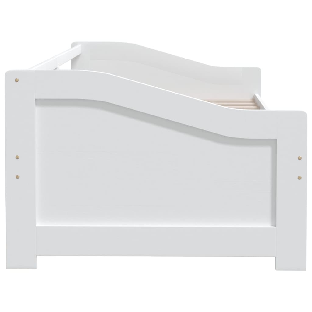Divano Letto a 3 Posti-Sofa Letto 3 Posti-Daybed Bianco Legno Massello di Pino 90x200cm