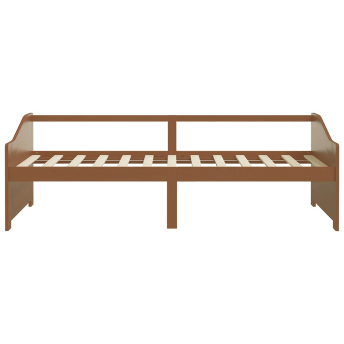 Divano Letto 3 Posti senza Materasso Ambrato in Pino 90x200 cm