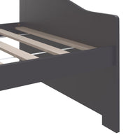 Divano Letto a 3 Posti Grigio Legno Massello di Pino 90x200cm 322168