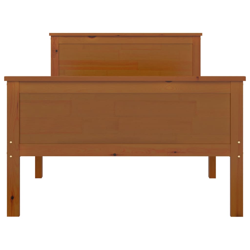 Giroletto Marrone Ambra in Legno Massello di Pino 100x200 cm 322189