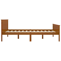 Giroletto Marrone Ambra in Legno Massello di Pino 160x200 cm 322192