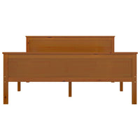 Giroletto Marrone Ambra in Legno Massello di Pino 160x200 cm 322192