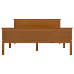 Giroletto Marrone Ambra in Legno Massello di Pino 160x200 cm 322192