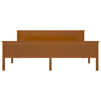 Giroletto Marrone Ambra in Legno Massello di Pino 180x200 cm 322193