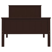 Giroletto Marrone Scuro in Legno Massello di Pino 100x200 cm 322196