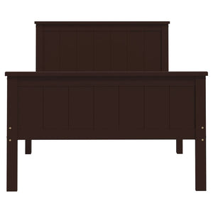 Giroletto Marrone Scuro in Legno Massello di Pino 100x200 cm 322196