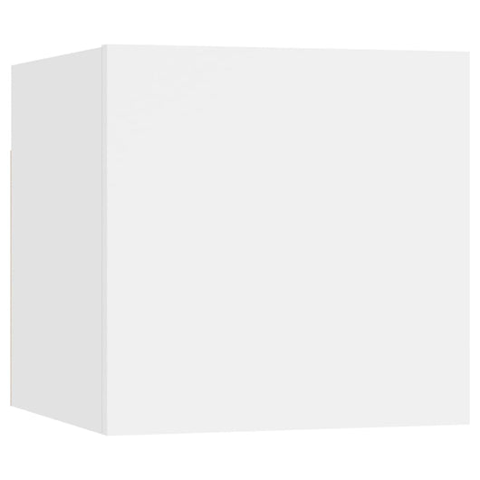 Comodino Bianco 30,5x30x30 cm in Legno Multistrato 3079706