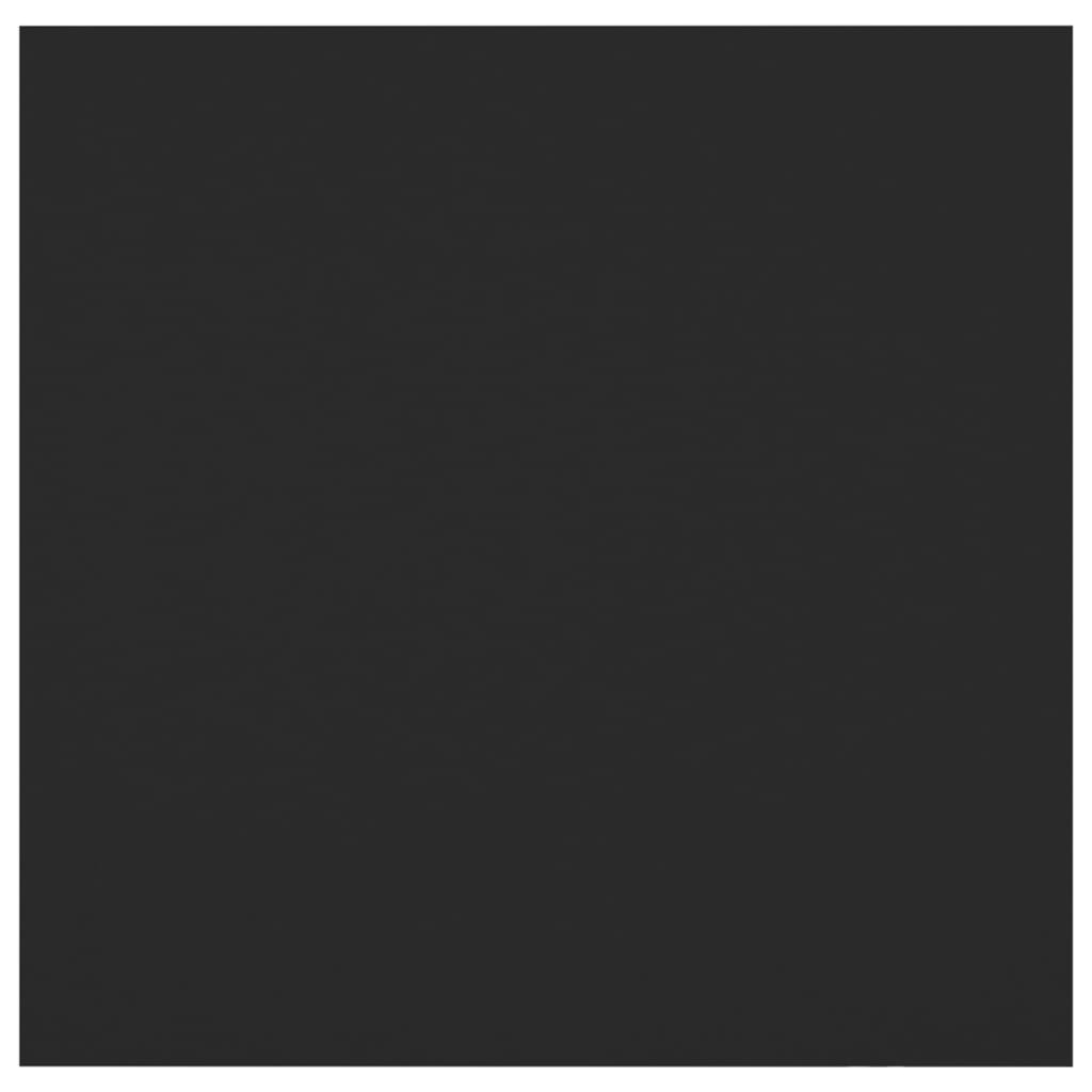 Comodini Neri 2 pz-Tavolino da notte 30,5x30x30 cm in Truciolato