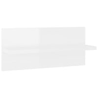 Mensole a Muro 2 pz Bianco Lucido 40x11,5x18 cm cod mxl 33476