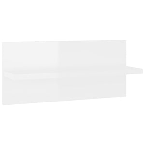 Mensole a Muro 2 pz Bianco Lucido 40x11,5x18 cm cod mxl 33476
