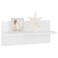 Mensole a Muro 4 pz Bianco Lucido 40x11,5x18 cm 807310