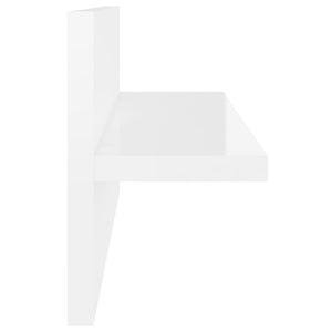 Mensole a Muro 4 pz Bianco Lucido 40x11,5x18 cm 807310