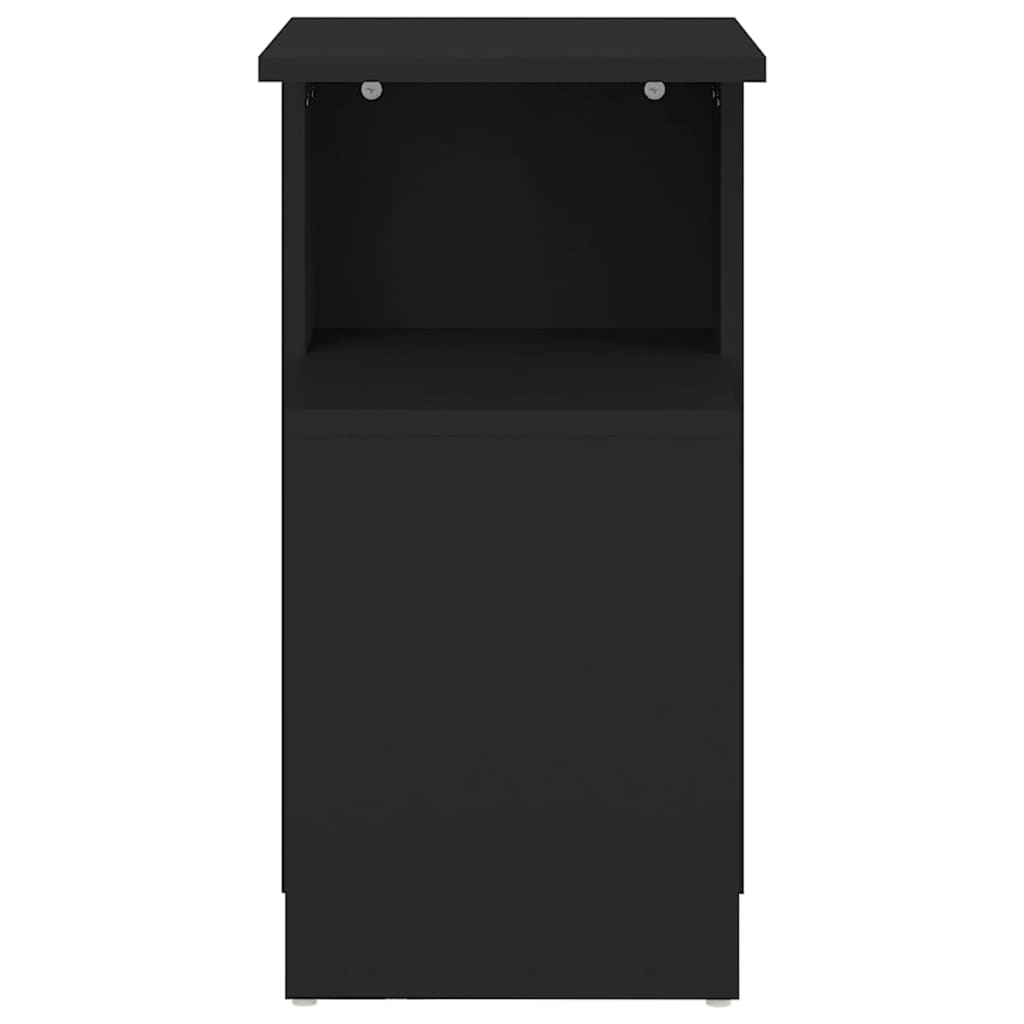 Tavolino Nero 36x30x56 cm in Legno Multistrato 802994