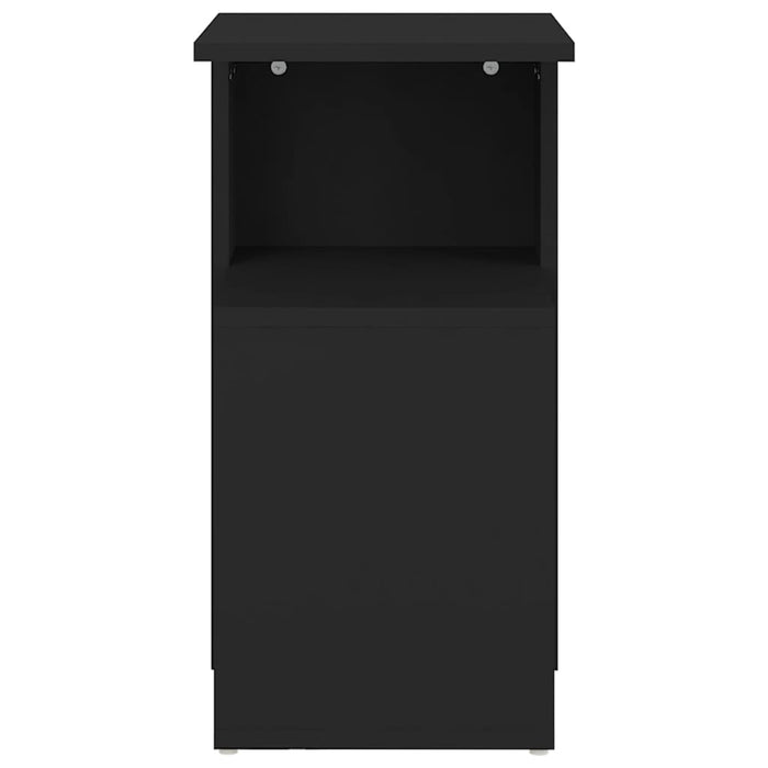 Tavolino Nero 36x30x56 cm in Legno Multistrato 802994