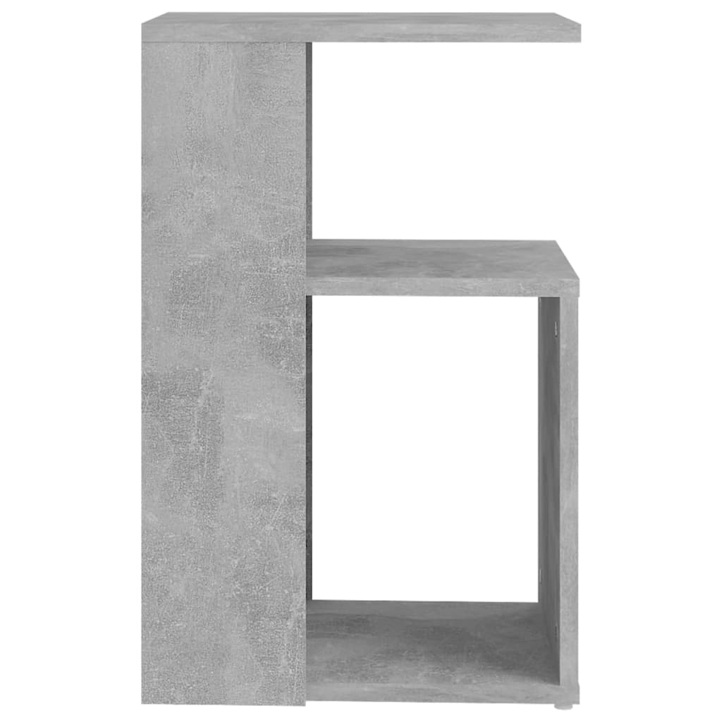 Tavolino Grigio Cemento 36x30x56 cm in Legno Multistrato 802997