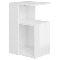 Tavolino Bianco Lucido 36x30x56 cm in Truciolato cod mxl 24427