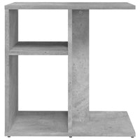 Tavolino Grigio Cemento 50x30x50 cm in Legno Multistrato 803024
