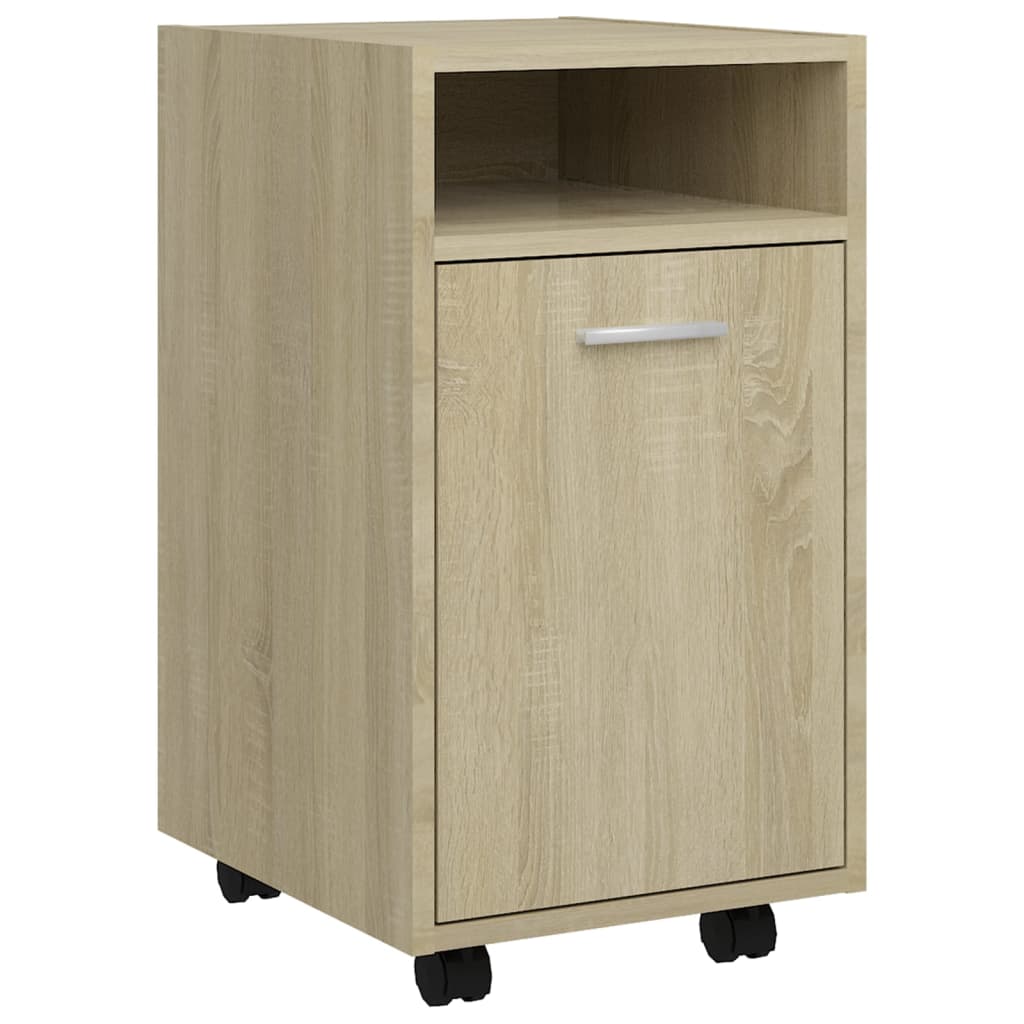 Credenza con Ruote Rovere Sonoma 33x38x60 cm Legno Multistrato 803050