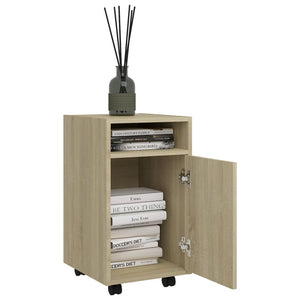 Credenza con Ruote Rovere Sonoma 33x38x60 cm Legno Multistrato 803050