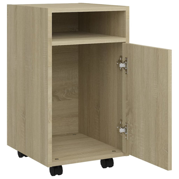 Credenza con Ruote Rovere Sonoma 33x38x60 cm Legno Multistrato 803050