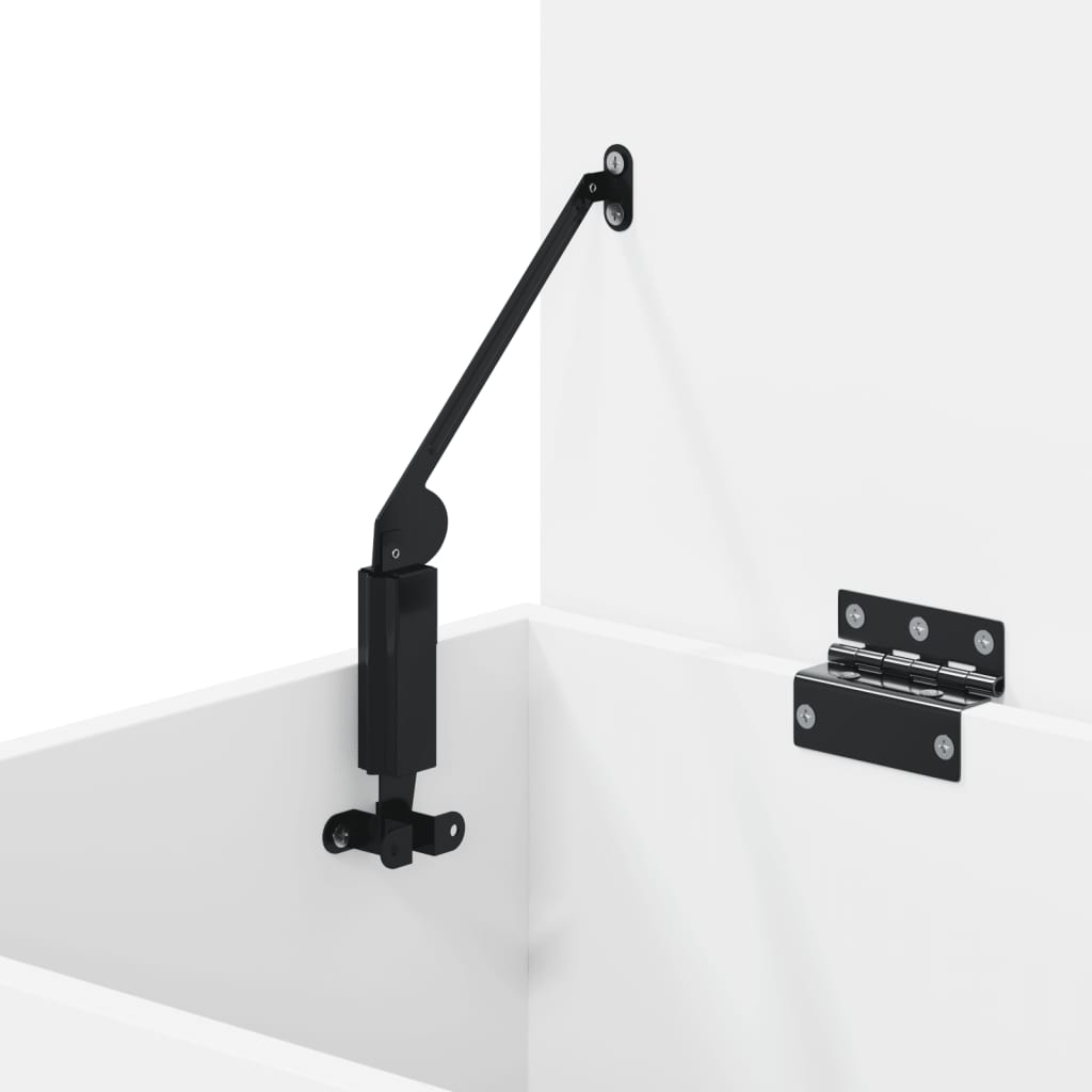 Cassapanca Bianca 84x42x46 cm in Legno Ingegnerizzato 803056