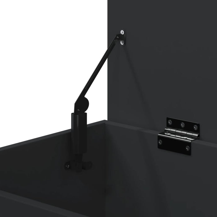 Cassapanca Nera 84x42x46 cm in Legno Ingegnerizzato 803057