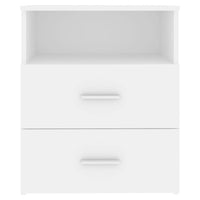 Comodini 2pz Bianchi 50x32x60 cm 803273